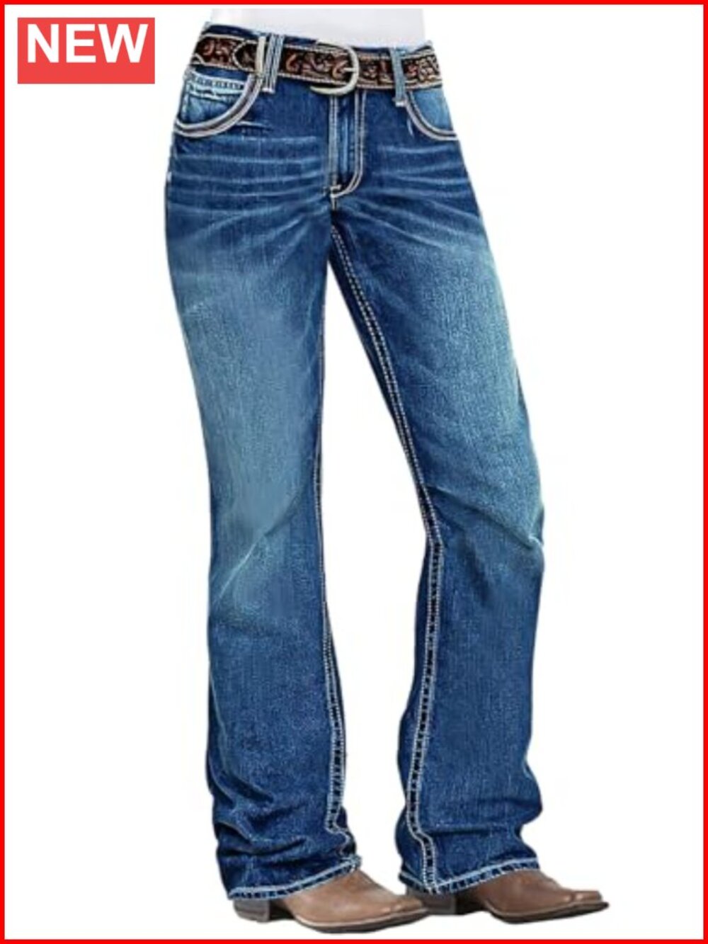 Low Rise Boot Cut Jeans Butt Lifting Stretchy Western Flare Denim Pants